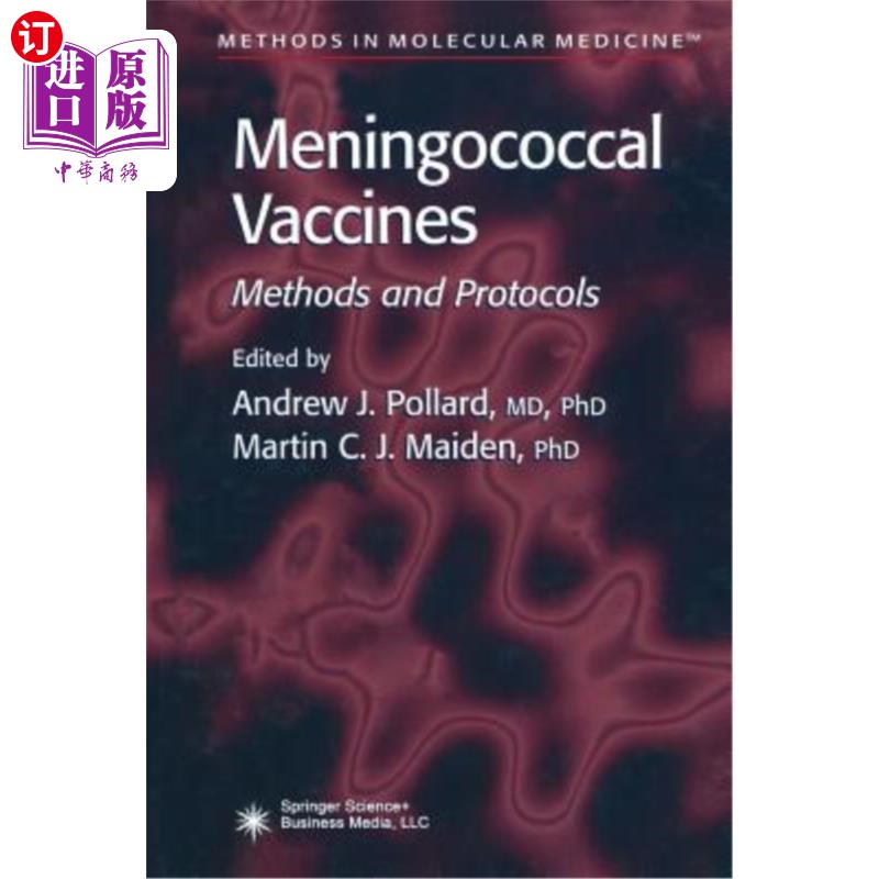 海外直订医药图书Meningococcal Vaccines: Methods and Protocols 脑膜炎球菌疫苗:方法和方案