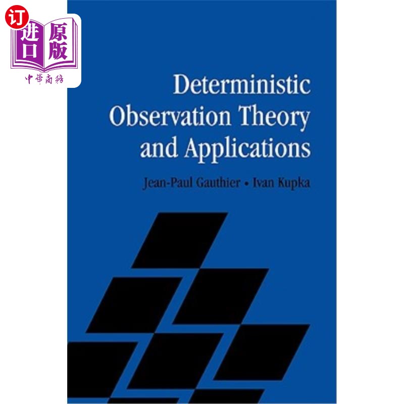海外直订Deterministic Observation Theory and Applications 确定性观测理论与应用