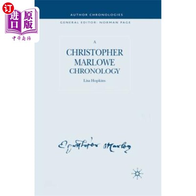 海外直订A Christopher Marlowe Chronology 克里斯托弗·马洛年表