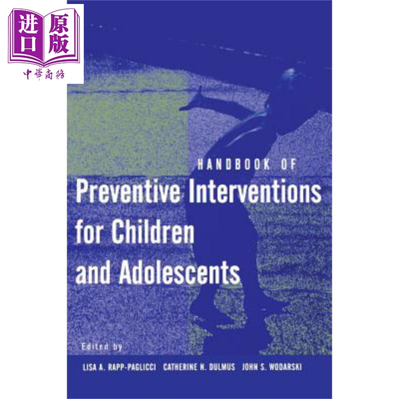 现货 儿童与青少年预防性干预手册 综合发育方法 Handbook Of Preventive Interv【中商原版】