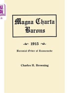 海外直订Magna Charta Barons, 1915. Baronial Order of Runnemede 大宪章男爵，1915年。朗尼米德男爵勋章