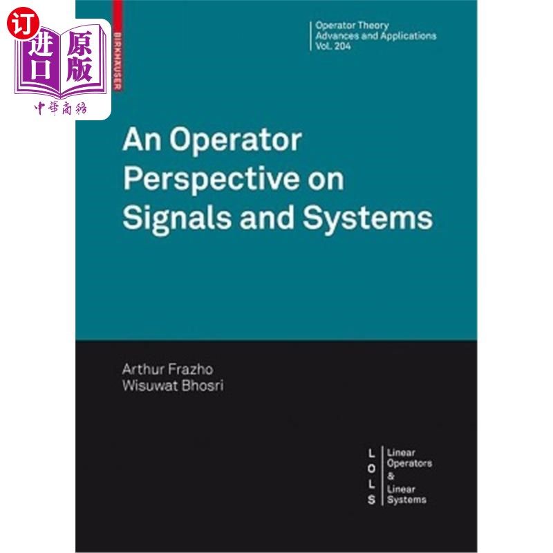 海外直订An Operator Perspective on Signals and Systems 操作员对信号和系统的看法