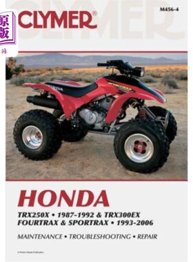 海外直订Honda Trx250x 87-92 & Trx300ex Fourtrax and Sportrax 93-06 本田Trx250x 87-92和Trx300ex Fourtra