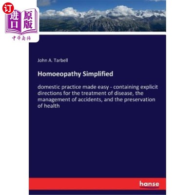 海外直订Homoeopathy Simplified 简化同人病