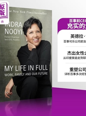 充实的生活 百事传奇女CEO 英德拉 诺伊自传 英文原版 My Life In Full EXP Indra K Nooyi【中商原版】