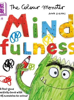 情绪小怪兽 心情涂色书 The Colour Monster Mindfulness 英文原版 儿童情绪读物 调节情绪 亲子绘本图画书 进口【中商原版】