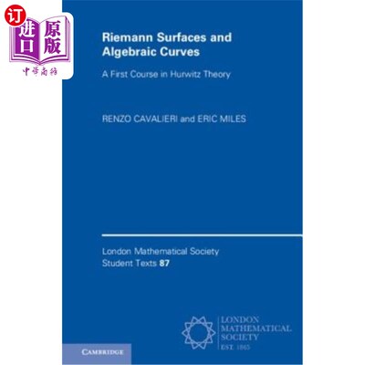 海外直订Riemann Surfaces and Algebraic Curves 黎曼曲面和代数曲线：Hurwitz理论的第一门课程