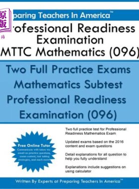 海外直订Professional Readiness Examination MTTC Mathematics (096) 职业准备考试MTTC数学(096)