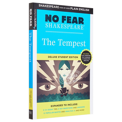 暴风雨 无惧莎士比亚 英文原版 Tempest No Fear Shakespeare Deluxe Student Edition Sparknotes Shakespeare【中商原版】
