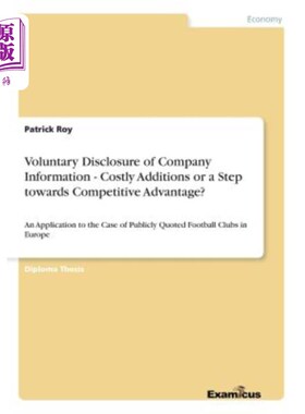 海外直订Voluntary Disclosure of Company Information - Costly Additions or a Step towards 自愿披露公司信息——代价高