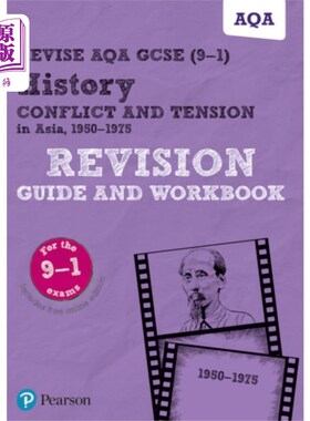 海外直订Pearson REVISE AQA GCSE (9-1) History Conflict a... 皮尔森修订AQA GCSE(9-1)历史冲突和紧张的亚洲修订指南和工作手