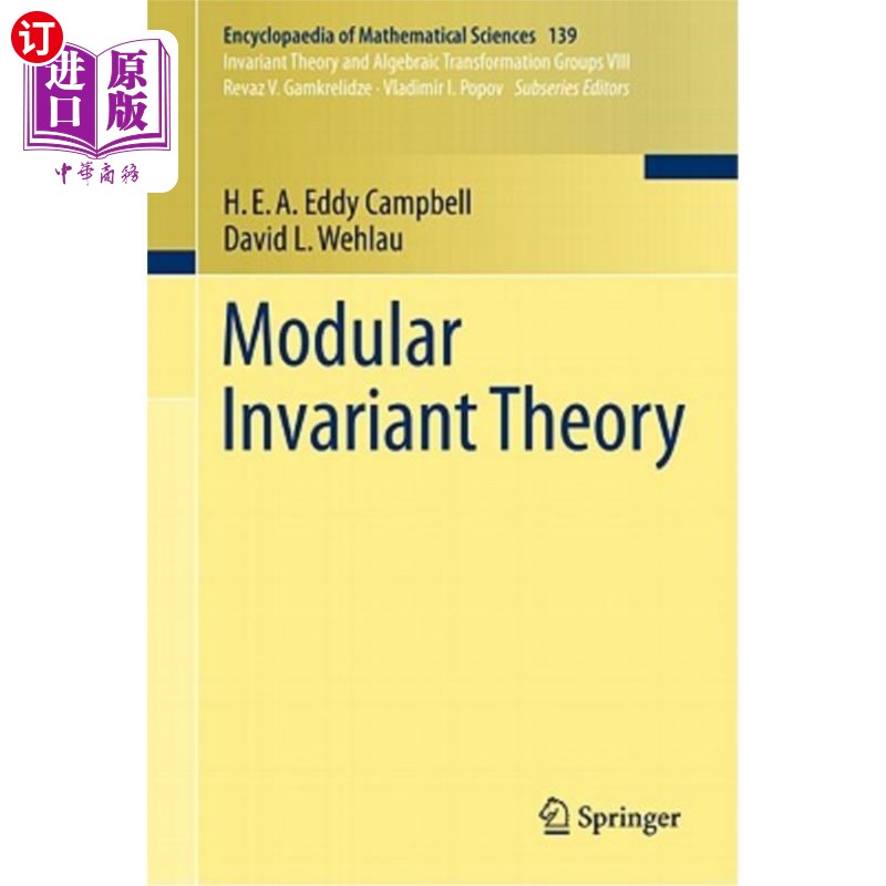 海外直订Modular Invariant Theory 模不变理论