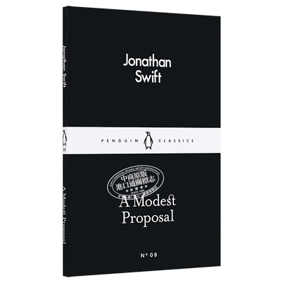 预售 LBS 08 A Modest Proposal 英文原版小黑书 08 乔纳森 斯威夫特 一个温和的建议 经典名著 Jonathan Swift【中商原版】