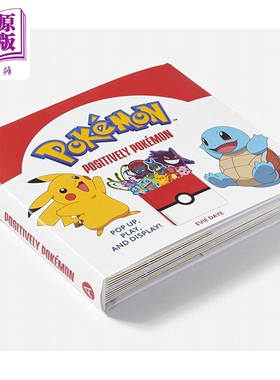 宝可梦的立体礼物书 Positively Pokémon Pop Up,Play,and Displa 英文原版 卡通动画 儿童绘本 纸板书 3岁以上【中商原版】