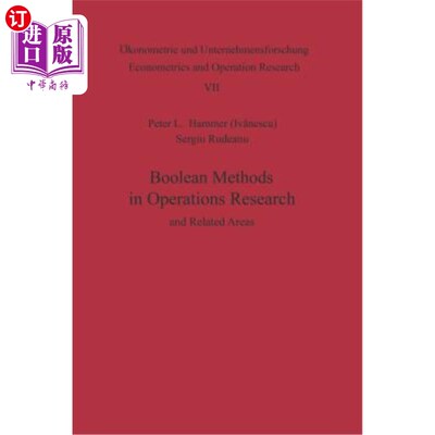 海外直订Boolean Methods in Operations Research and Related Areas 运筹学及相关领域的布尔方法