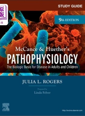 海外直订医药图书Study Guide for McCance & Huether's Pathophysiology: The Biological Basis for Di 麦坎斯和惠特的病理