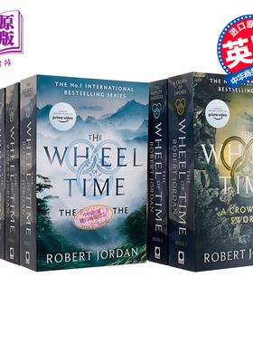 预售 时光之轮 1-14本套装  英文原版 Wheel of Time Robert Jordan 与 魔戒 冰与火之歌 并称西方奇幻三巨头【中商原版】
