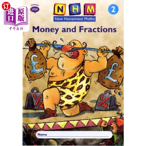 海外直订New Heinemann Maths Yr2, Money and Fractions Act... 新海涅曼数学Yr2，金钱和分数活动手册(8包)