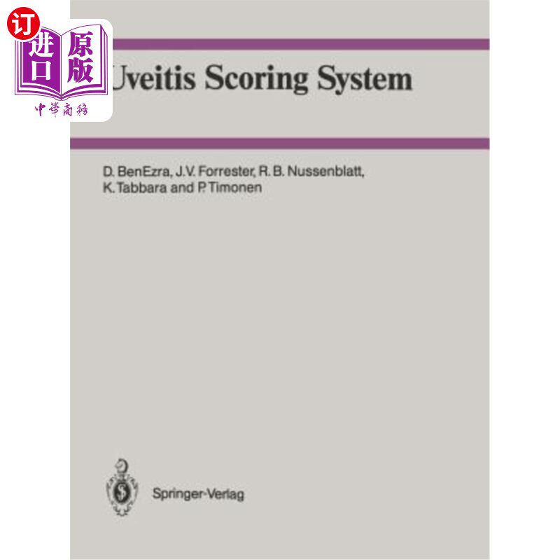 海外直订医药图书Uveitis Scoring System 葡萄膜炎评分系统