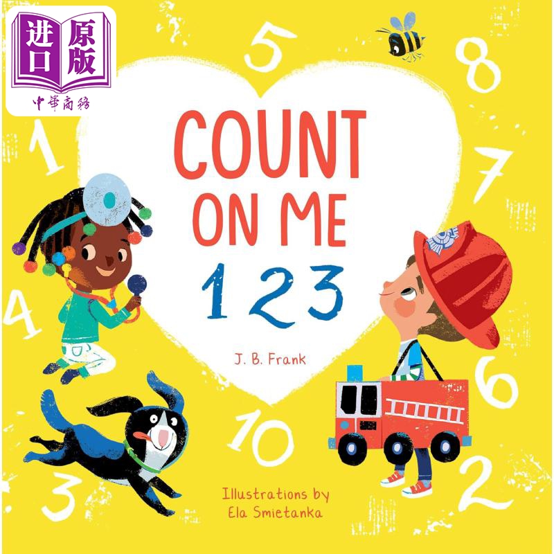 现货 Count On Me 123 跟我来数数 英文原版 进口图书 低幼儿童绘本 幼儿学龄前早教 数学启蒙图画书 纸板书【中商原版】