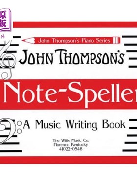 海外直订Note Speller: A Music Writing Book 音符拼写器：一本音乐写作书