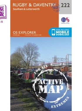 海外直订Rugby and Daventry, Southam and Lutterworth 拉格比和达文特里，索萨姆和鲁特沃斯