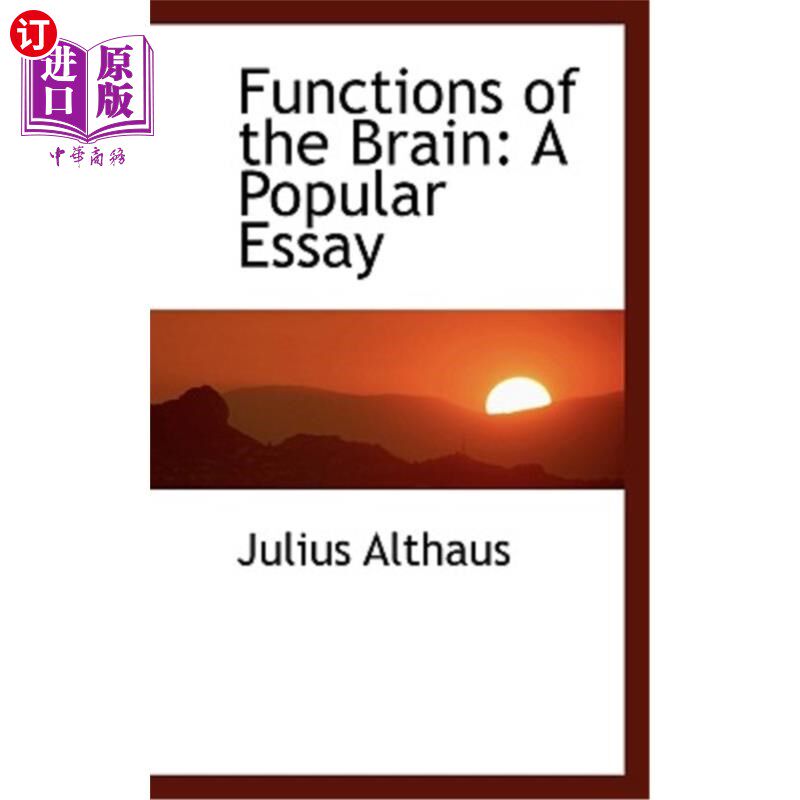 海外直订Functions of the Brain: A Popular Essay 《大脑的功能：一篇流行文章》