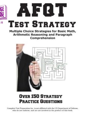 海外直订AFQT Test Strategy: Winning Multiple Choice Strategies for the Armed Forces Qual AFQT测试策略：赢得军队资格