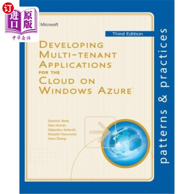 海外直订Developing Multi-tenant Applications for the Cloud on Windows Azure 在Windows Azure上为云开发多租户应用程序