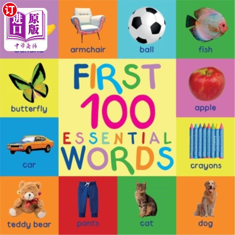 海外直订First 100 Essential Words 前100个基本单词