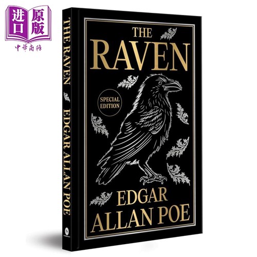 爱伦坡 乌鸦 豪华精装版 The Raven Deluxe Hardbound Edition 英文原版 Edgar Allen Poe 经典诗歌 黑暗浪漫主义【中商原版?