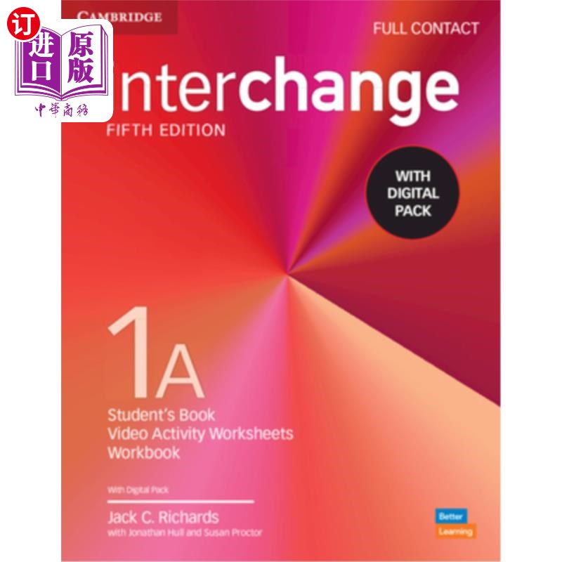 海外直订Interchange Level 1a Full Contact with Digital Pack 交换水平1a与数字包完全接触