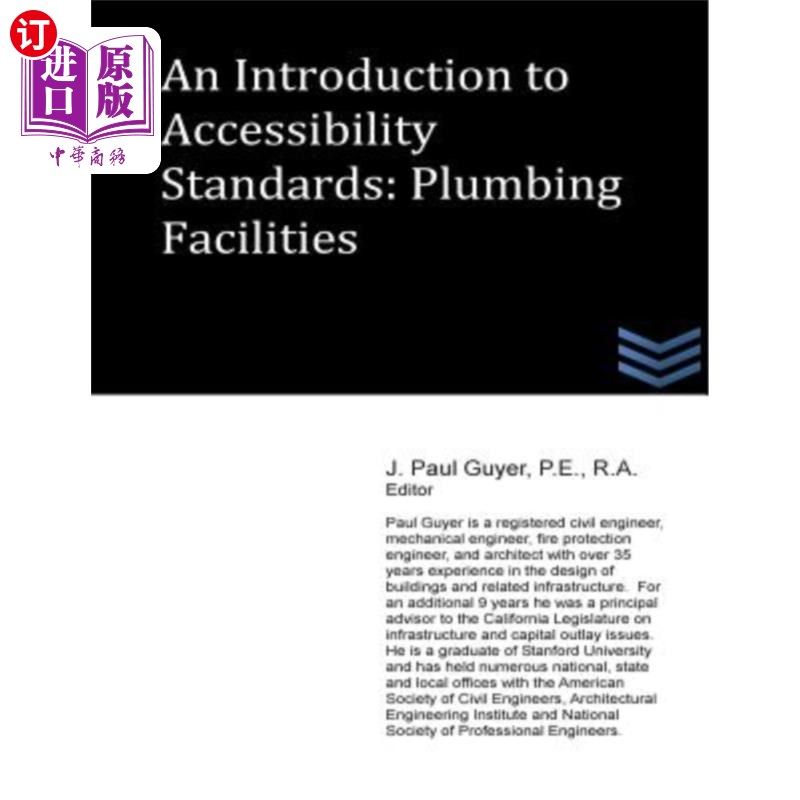 海外直订An Introduction to Accessibility Standards: Plumbing Facilities 无障碍标准简介:管道设施