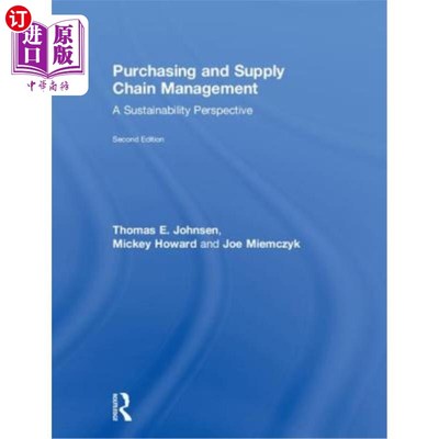 海外直订Purchasing and Supply Chain Management: A Sustainability Perspective 采购和供应链管理:可持续发展的视角