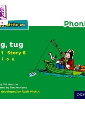 海外直订Read Write Inc. Phonics: Green Set 1 Storybook 6... Read Write公司自然拼读:绿色套装1故事书6拖船，拖船