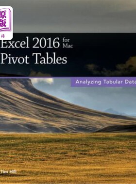 海外直订Excel 2016 for Mac Pivot Tables Mac Pivot表的Excel 2016