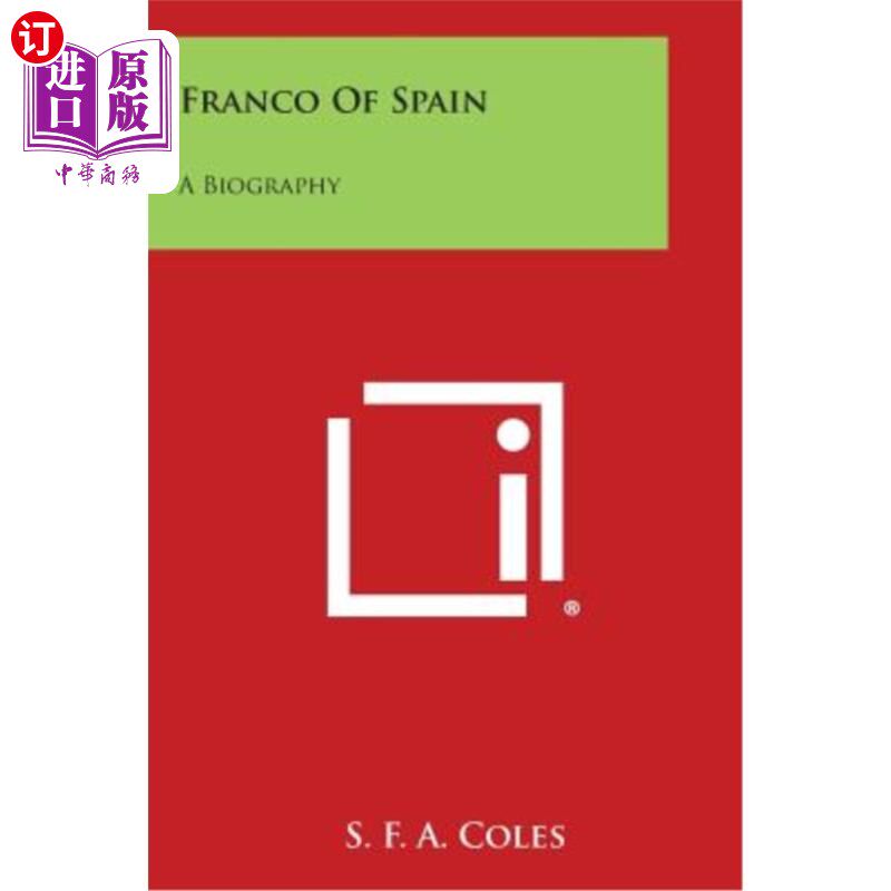 海外直订Franco of Spain: A Biography 西班牙的佛朗哥：传记