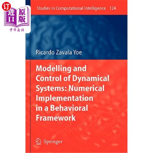 海外直订Modelling and Control of Dynamical Systems: Numerical Implementation in a Behavi 动力系统的建模与控制：行为