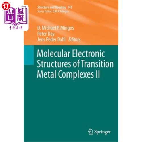 海外直订Molecular Electronic Structures of Transition Metal Complexes II 过渡金属配合物的分子电子结构Ⅱ