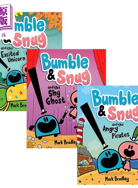 Bumble and Snug 小怪物小队3册套装 英文原版儿童绘本桥梁漫画书 the Angry Pirates Excited Unicorn Shy Ghost【中商原版?
