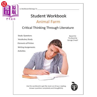 海外直订Litplan CT Edition: Animal Farm Student Workbook Litplan CT版：动物农场学生手册
