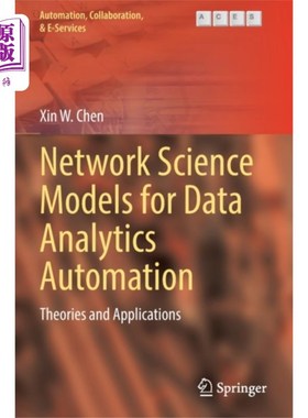 海外直订Network Science Models for Data Analytics Automa... 数据分析自动化的科学模型