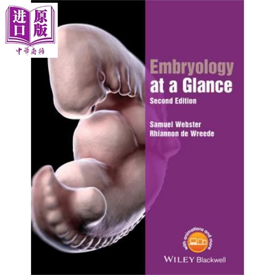 现货 胚胎学一览 第2版 Embryology At A Glance 英文原版 Samuel Webster【中商原版】Wiley