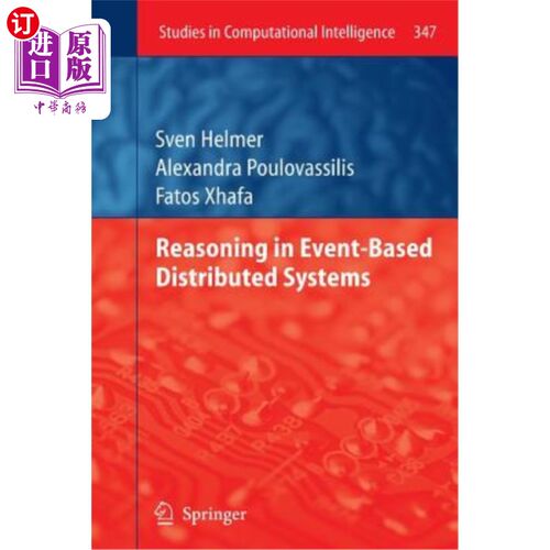 海外直订Reasoning in Event-Based Distributed Systems 基于事件的分布式系统中的推理