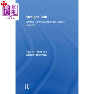 海外直订Straight Talk 坦率的谈话