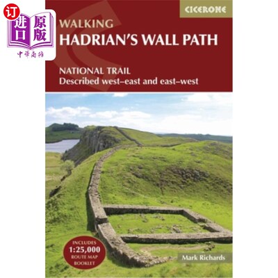 海外直订Hadrian's Wall Path: National Trail: Described West-East and East-West 哈德良长城:国家步道:描述了东西和东西