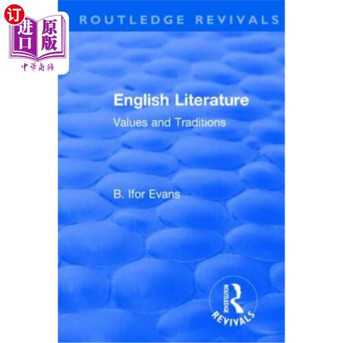 海外直订English Literature: Values and Traditions 英国文学:价值观与传统