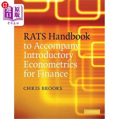 海外直订RATS Handbook to Accompany Introductory Econometrics for Finance 金融学计量经济学入门手册