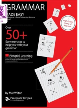 海外直订Grammar Made Easy: The Beginner's Guide to Learning Grammar - Book 1 from Prof.  让语法变得简单:初学者的语