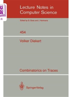 海外直订Combinatorics on Traces 迹上的组合数学
